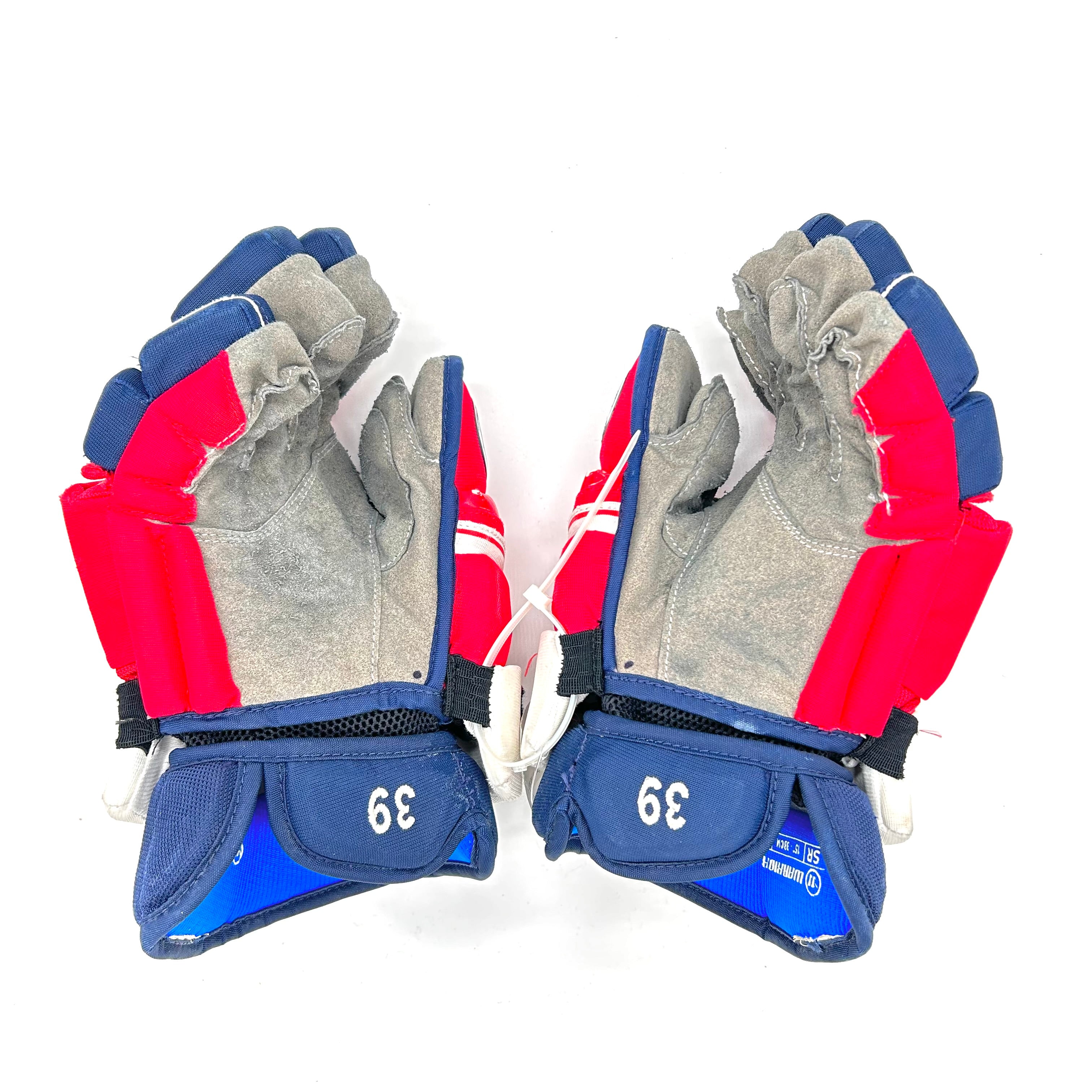 Gants d'occasion - Pro Stock Warrior Covert - Washington Capitals - Anthony Mantha (bleu marine/rouge/blanc) n° 2